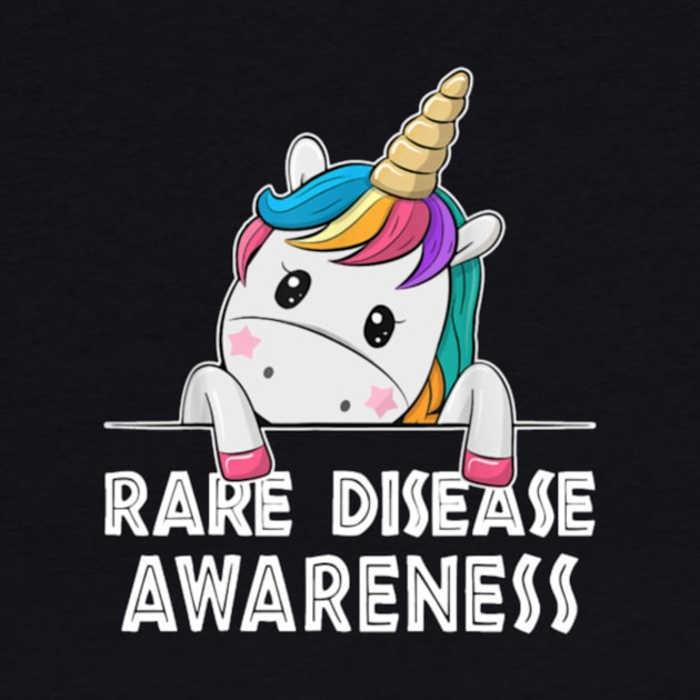 Unicorn Lovers Rare Disease Awareness Funny by Kink4on